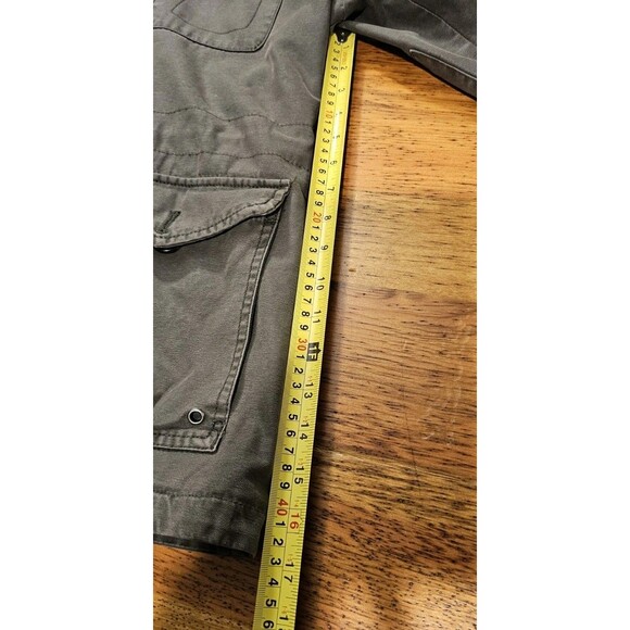 Levis Jacket Womens Large Hooded Green Anorak Military Jacket - Picture 6 of 10